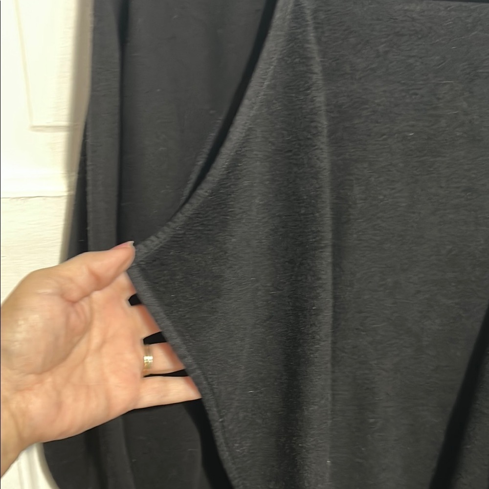 Athleta Black Cardigan Sweater Open Front Long Sleeve - Picture 3 of 7